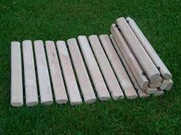 Check out the gabion fashion that may be a design that comes with steel frames stuffed with rock or wooden. Roll Out Wooden Garden Path 1 3m X 31cm 24 99