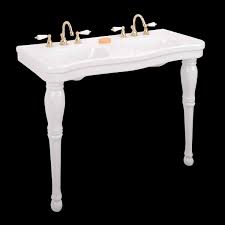 double basin console bathroom sink