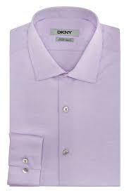 Dkny Solid Lilac Lavender Slim Fit 100 Cotton Dress Shirt Mens Shirt Dress Solid Dress Shirt Shirt Dress