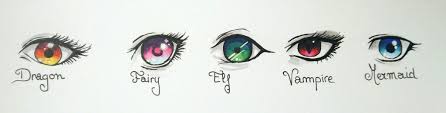 Fantasy Eyes Mythical Creatures Drawings Silhouette Painting Anime Eyes
