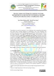 Sementara itu, pemetaan kader setiap jenjang terhadap kepengurusan organisasi dapat dilihat dari piramida berikut ini. Pdf Translation Techniques Used By English Department Students Of Universitas Negeri Padang In Translating A Narrative Text