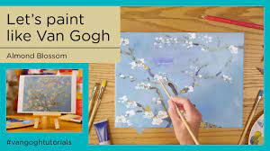 The works reflect the influence of impressionism, divisionism, and japanese woodcuts. Tutorials Let S Paint Like Van Gogh Almond Blossom Youtube