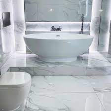 Elegant marble like this bianco carrara honed marble tile will create a lasting statement. Timeless White Carrara Polished Porcelain Tiles Stonesuperstore