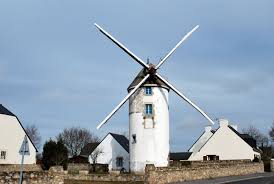 Le Moulin De La Turballe Brittany France Ouest Windmill Saint Nazaire Bretagne