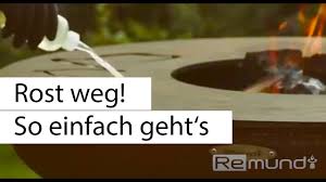 Tiki torches flame lights for path way side walk made out of rusty metal. So Einfach Bekommst Du Rost Und Dreck Weg Feuerplatte Feuerstelle Youtube