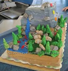We like to hike, so this cake was a mountain scene with hikers. Coolest El Capitan Rock Climbing Cake