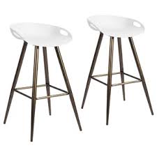 Complement your kitchen island or breakfast bar with the perfect bar or counter stools. Modern Contemporary White Bar Stools Counter Stools You Ll Love In 2021 Wayfair