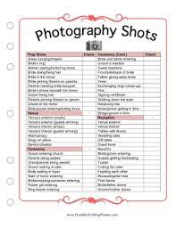 Photography Shots Wedding Photography List Wedding Photography Checklist Wedding Planner Checklist