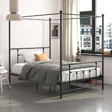Bed frame full *see offer details. Must Have Dhp Manila Metal Canopy Bed Full Sized Frame Black From Dhp Accuweather Shop