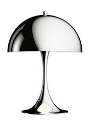Panthella Mini Chrome Table Lamp In 2020 Chrome Table Lamp Chrome Lamp Lamp