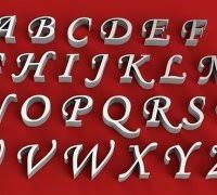 Get 68 alphabet 3d models, printing files and textures on 3docean. Alphabet Letters 3d Models To Print Yeggi