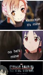 Pin By Athena Alencar On Tous Sword Art Online Kirito Sword Art Anime Funny