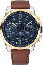 Tommy Hilfiger Men S Brown Leather Strap Watch 46mm Reviews Watches Jewelry Watches Macy S In 2020 Tommy Hilfiger Watches Brown Leather Strap Watch Tommy Hilfiger Man