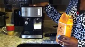 This professional espresso machine allows you to enjoy all kinds of delicious coffee at home. Mr Coffee Cafe Barista Espresso Maker With Automatic Milk Frother Youtube