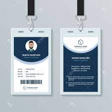 This information helps to process the attendance of the employee. Clean And Modern Employee Id Card Design Template Royalty Free Cliparts Vectors And Stock Illustration Image 123982158