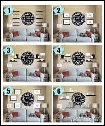 Wall Collage Ideas Around A Clock Ideas To Use With Our Big Clock In Living Room Walldecorideas Wall Decor Living Room Room Wall Decor Living Room Wall