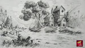 How To Draw And Shade A Simple Landscape For Beginners With Pencil Youtube How to draw easy pencil sketch scenery for kids,landscape pahar and river side scenery drawing. how to draw and shade a simple landscape for beginners with pencil