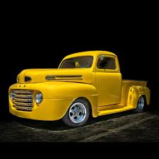 Image result for Chrome Yellow 1950 Ford Truck