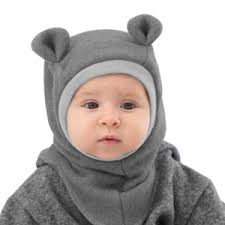 Cagula fullface Mike-line, bumbac, super moale, cu urechi, 6-12 luni, Rosé 