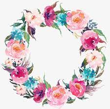 Drawing Circular Wreath 21 Watercolor Round Flower Png Transparent Clipart Image And Psd File For Free Download Floral Wreath Drawing Floral Wreath Watercolor Flower Drawing