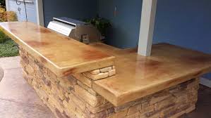 concrete countertop outdoor kitchens in