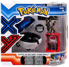 Pokemon Catch N Return Pokeball Umbreon Great Ball Figure Set Umbreon Pokemon Cool Gifts For Kids