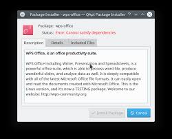 Architecture Wps Office Error Cannot Satisfy Dependencies Kubuntu 18 04 Ask Ubuntu