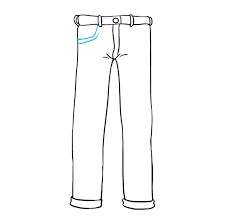 The only major folds in this example will be on the knee of the forward leg as the pants will hang off of it very slightly creating some tension. How To Draw Jeans Really Easy Drawing Tutorial