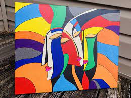 Acrylic painting modern abstract face art. Abstract Face Art Painting By Niravkumar Savaj Saatchi Art