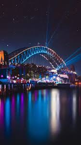 Sydney Harbour Bridge Night Reflections Cityscape 4k Ultra Hd Mobile Wallpaper City Iphone Wallpaper New York Iphone Wallpaper City Wallpaper