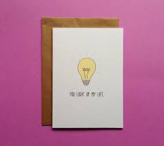 You Light Up My Life Card For Anniversary Pun Love Card Etsy Love Cards Cards For Boyfriend Pun Card