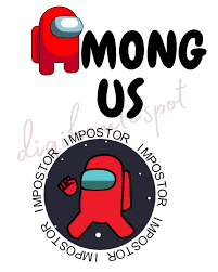 Red Among Us Character Video Game Digital File Svg Jpg Png Nothing Will Be Shipped To You Instant Digital Download Among Us Imp Cricut Svg Circuit Design