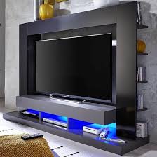 Easily fit a large television on this sturdy media console and create the entertainment space you deserve. Stamford Entertainment Unit In Black Gloss Fronts With Shelving Tv Stand Designs Diy Tv Stand Tv Wall Design