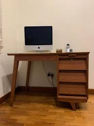 My 4.5 year old was thrilled to get his own big boy desk. Vintage Study Table Rare Find Refurbished Nostalgic Old School Elegant Furniture Tables Chairs On Carousell