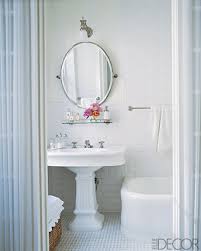 Glass Shelf Over Sink Traditional Bathroom Elle Decor Traditional Bathroom Chic Bathrooms Bathroom Design