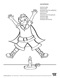 Coloring Pages Jack Be Nimble Live Speakaboos Worksheets With Images Nursery Rhymes Activities Nursery Rhymes Preschool Nursery Rhymes