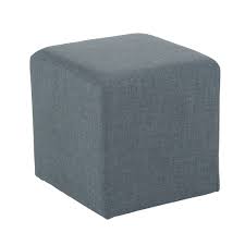 Pouf Cube Tissu Anthracite Stone Pouf Carre Tissu Gris Housses