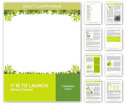 Ms word software allows pictures and text to be used on the cover page. Frame Of Green Leaves Word Template Design Id 0000010648 Smiletemplates Com
