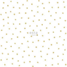 138937 hd vliesbehang onregelmatige sneeuwvlok polka dot stippen goud en wit papier peint papier intisse papier peint enfant