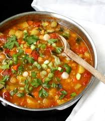 The soup is seasoned with turmeric, cumin, and ginger—spices that not only warm the belly but give the the sharpness of the lemon is balanced by the warmth of the chickpeas, and we've added some basmati rice add the rice, chickpeas, and lemon juice. Vegan Moroccan Chickpea Stew Holy Cow Vegan Recipes