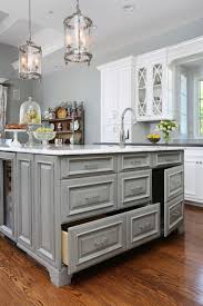 Prime cabinetry's selection of modern grey cabinets. Traditional Formal White And Grey Kitchen Crystal Cabinets