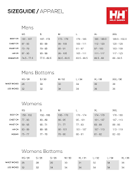 54 Explanatory Helly Hansen Sizing Chart Uk