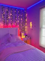 Aesthetic Led Light Room In 2021 Room Ideas Bedroom Room Inspiration Bedroom Room Design Bedroom