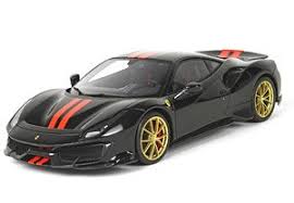 Maybe you would like to learn more about one of these? Ferrari 488 Pista New Black Daytona Met Red Stripe Gold Wheel Without Case Diecast Car Hobbysearch Diecast Car Store