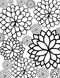 Bursting Blossoms Flower Coloring Page Printable Flower Coloring Pages Flower Coloring Sheets Flower Coloring Pages