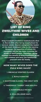 Misuzulu zulu, his oldest surviving son, is considered his likeliest successor. List Of King Zwelithini Wives And Children With Images