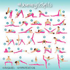 Had a long day at work and your body feels tense? 30 Days 30 Stretches To Splits Journeytosplits Blogilates Fitness Food And Lots Of Pilates Balerin Egzersizi Jimnastik Fitness Egzersizleri
