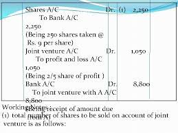 Joint ventures allow certain businesses to compete together for government contracts reserved for small businesses. Accounting For Joint Ventures Meaning A Very Short