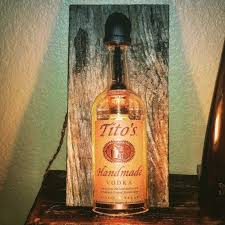 How much wood could a woodchuck chuck if a wooodchuck could chuck wood? Tito S Vodka Lamp Lighted Wine Bottles Bottle Lamp Bottle Crafts