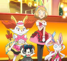 Pokemon Xyz Episode 16 Serena Kalosqueen Pokemon Anime Pokemon Characters
